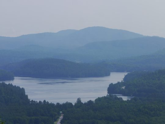 Paradox Lake as seen from Severance Mountain.