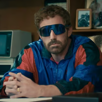 Ben Affleck as Phil Knight in the movie 