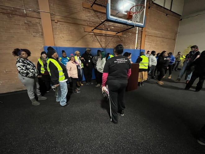 Volunteers prepare for he Point-in-Time Count in Detroit, Wednesday, Jan. 31, 2024.