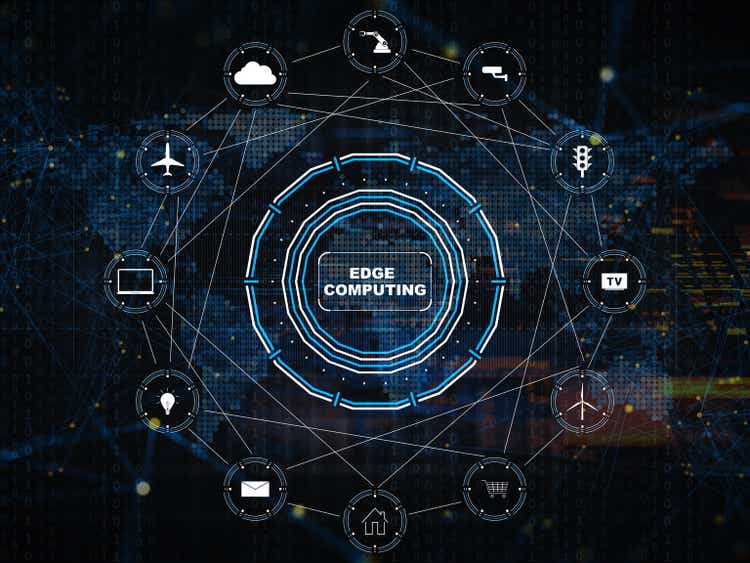 Edge computing digital background