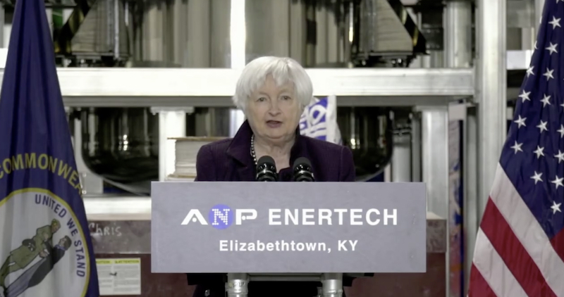 Inflation Reduction Act, Secretary of the Treasury Janet L. Yellen, Clean Energy Investment