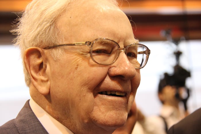 Warren Buffett at a conference.