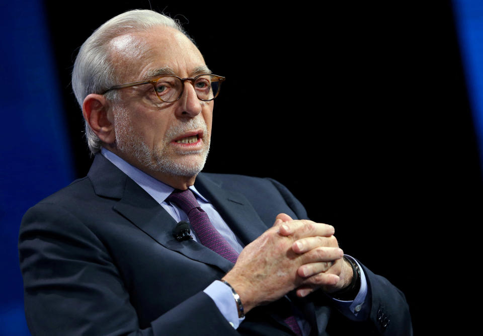 Nelson Peltz, founding partner of Trian Fund Management, speaks at the WSJD Live conference in Laguna Beach, Calif., October 25, 2016. Peltz and his hedge fund launched a proxy campaign against Disney in an attempt to secure more board seats. (Mike Blake/REUTERS/File Photo)