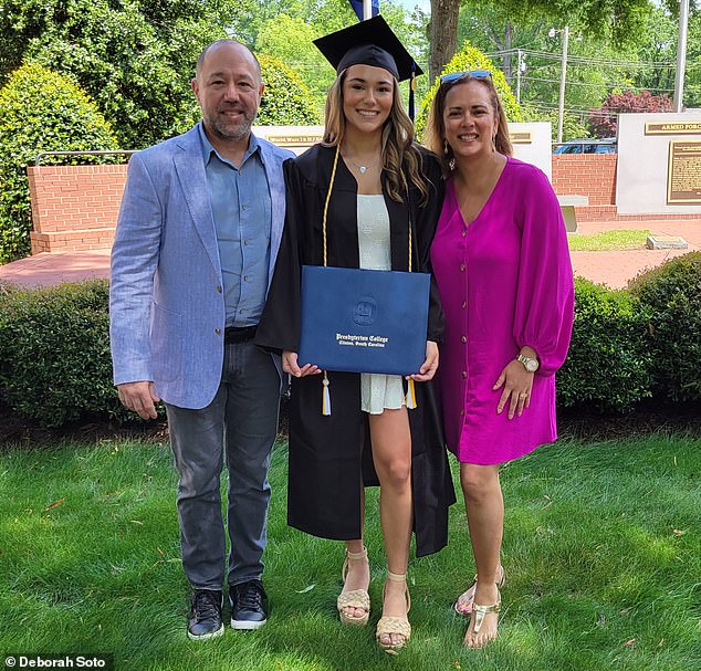 Deborah thought she had paid off $115,000 in debt in August 2023, which had seen her daughter through her degree at Presbyterian College in Clinton, South Carolina