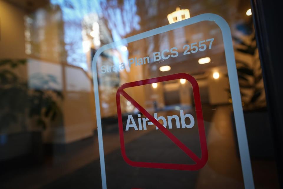 A group of 290 short-term rental owners are seeking a judicial review of restrictions on short-term rentals, like Airbnb, set to take effect in several B.C. municipalities on May 1. (Darryl Dyck/The Canadian Press - image credit)