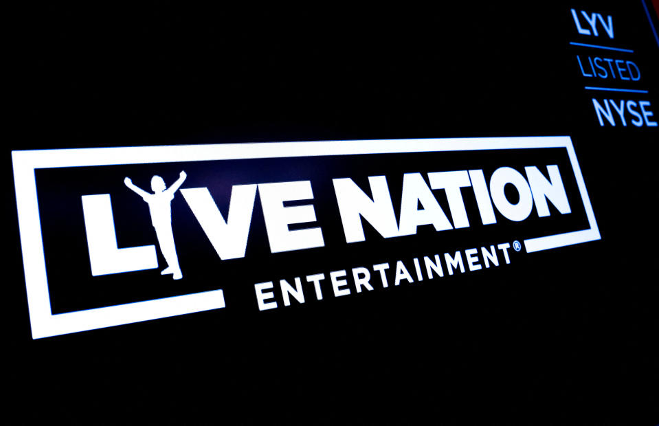 FILE PHOTO: Live Nation Entertainment was downgraded to credit watch negative by S&P Global after the Justice Department filed an antitrust lawsuit against the ticketing giant. REUTERS/Brendan McDermid/File Photo