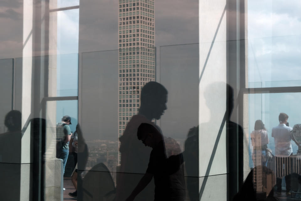 NEW YORK, NEW YORK - MAY 16: The luxury supertall condo tower, 432 Park Avenue, is reflected in a window as it stands in Midtown Manhattan on May 16, 2022 in New York City. Following its 2020 lows during the height of the Covid-19 pandemic, Manhattan’s luxury real estate market has rebounded despite a decrease in foreign buyers. In January, a penthouse apartment at 220 Central Park South sold for $188 million, a sale recorded as the second most expensive residential sale ever in New York City.  (Photo by Spencer Platt/Getty Images)