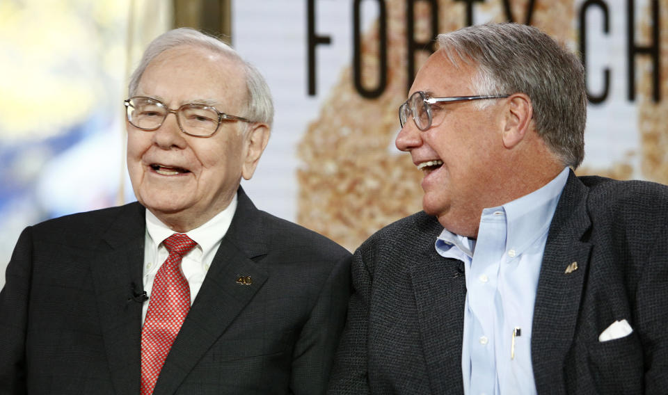 TODAY -- Pictured: (l-r) Warren Buffett and Howard G. Buffett appear on NBC News' 