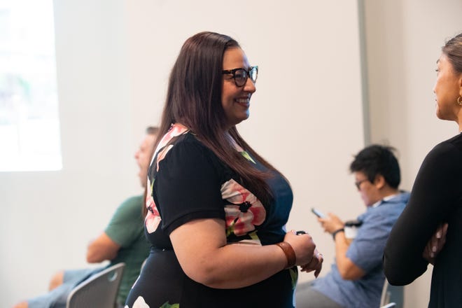 Community Programs Director Brenda Cardenas at the announcement of a $500 million investment in health care Navigators at Adelante Healthcare in Goodyear on June 7, 2024.