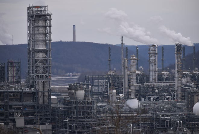 Shell's ethane cracker plant in March 2023.