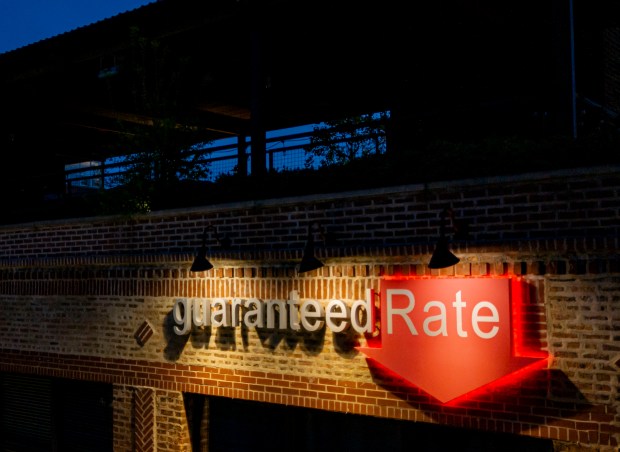 Guaranteed Rate headquarters in Chicago on April 30, 2024. (Brian Cassella/Chicago Tribune)