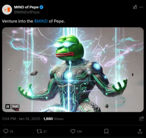 Mind of Pepe tweet