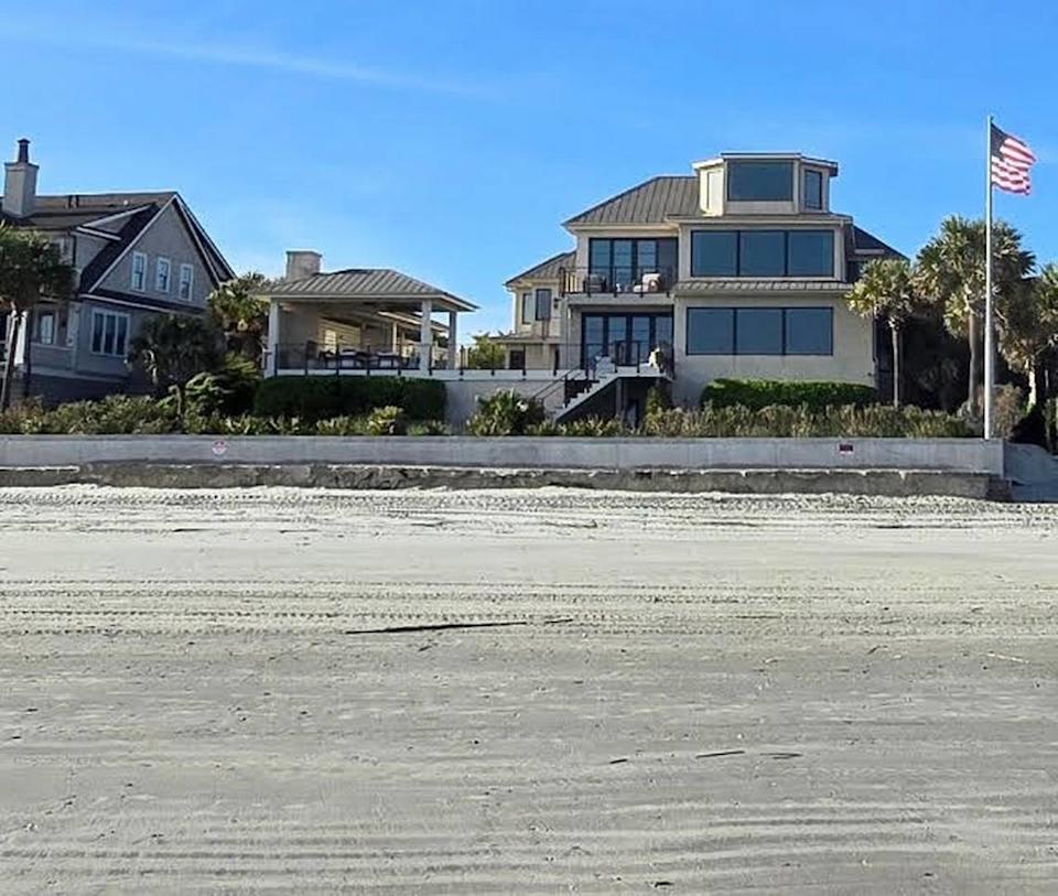 This beach house that is at the center of a dispute over construction of a seawall at the Isle of Palms. The house is owned by Rom Reddy. New seawalls were banned by the Legislature in 1988. Courtesy Rom Reddy
