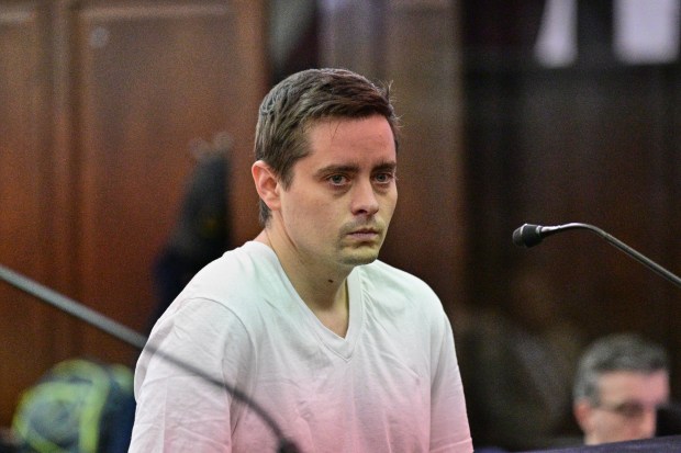 John Woeltz, 37, of Kentucky, is arraigned in Manhattan Criminal court on Saturday, May 24, 2025. (Curtis Means/POOL)