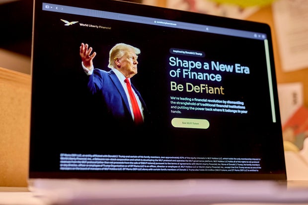 Trump's World Liberty Financial website 