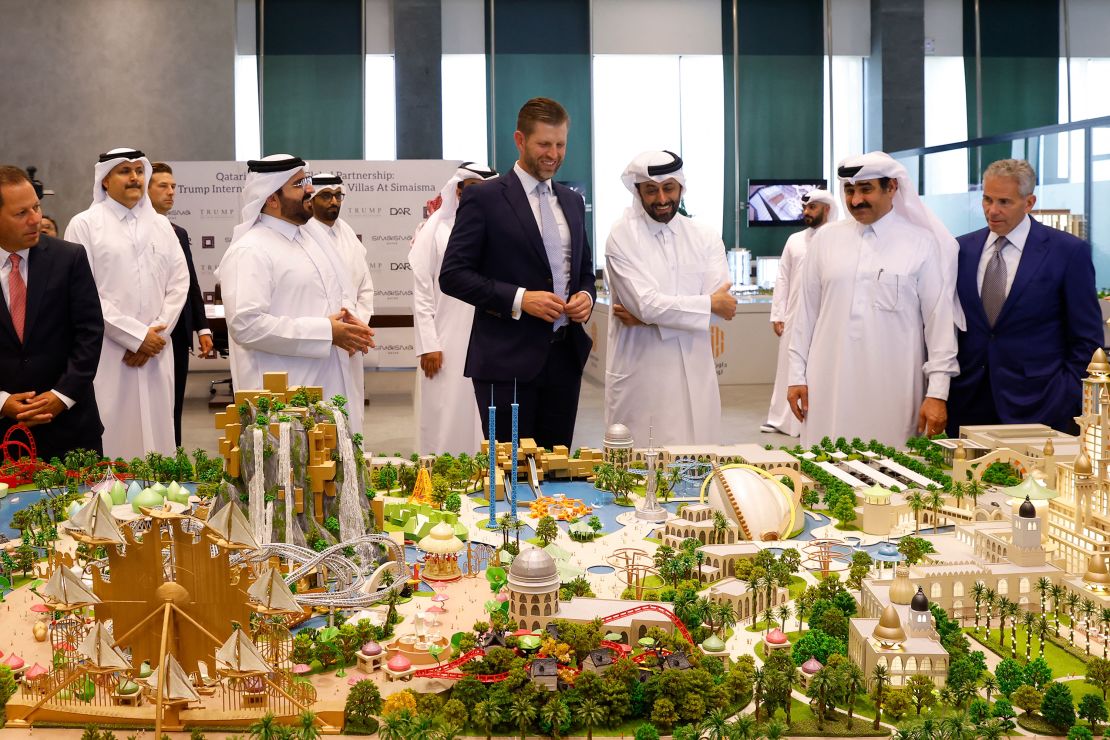 Eric Trump, executive vice president of the Trump Organization, in Doha, Qatar, in April.