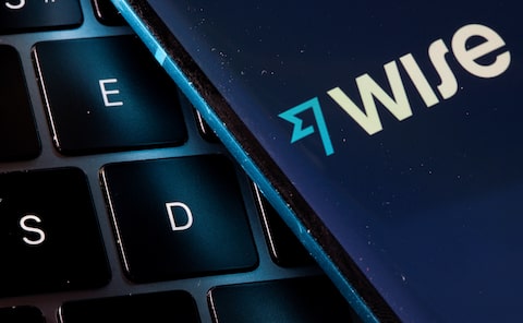 Photo illustration of a Wise logo