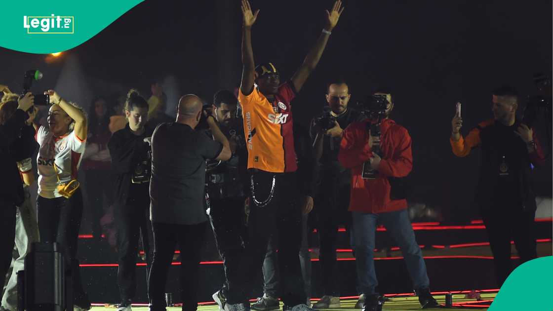 Victor Osimhen, Galatasaray, Champions Fest, Yenikapi Rally Arena, Istanbul, Turkiye. Victor Osimhen, Galatasaray, Champions Fest, Yenikapi Rally Arena, Istanbul, Turkiye.