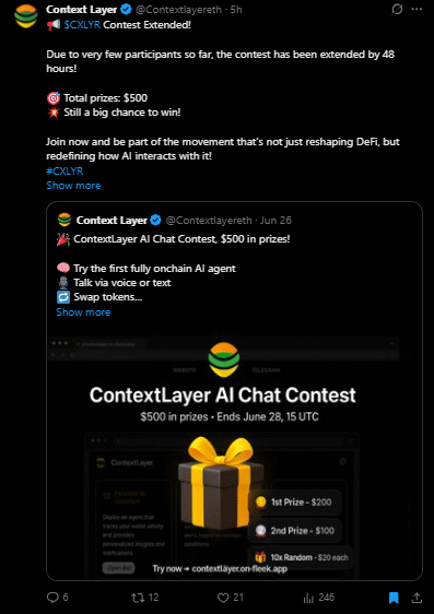 Context layer tweet
