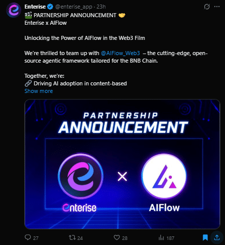 Enterisecoin tweet