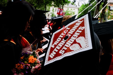 Commencement ceremonies at Harvard University in Cambridge
