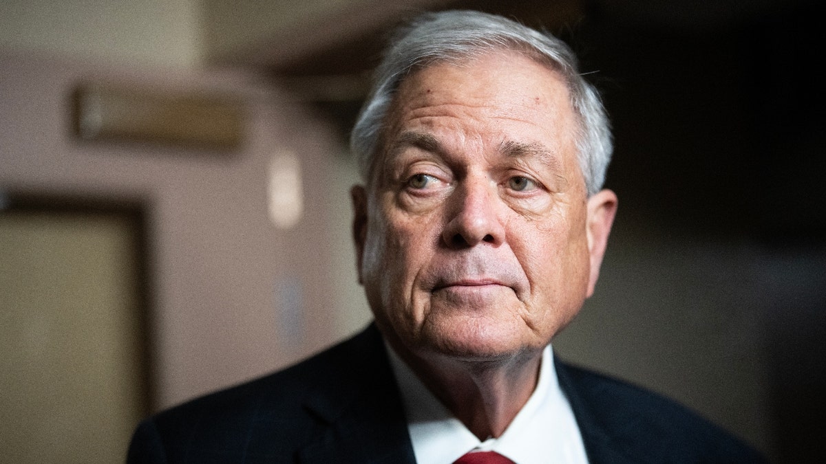 Rep. Ralph Norman, R-S.C., talks with reporters before a meeting of the House Republican Conference in the U.S. Capitol on Wednesday, June 4, 2025.