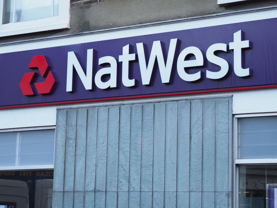NatWest bank sign on a building.