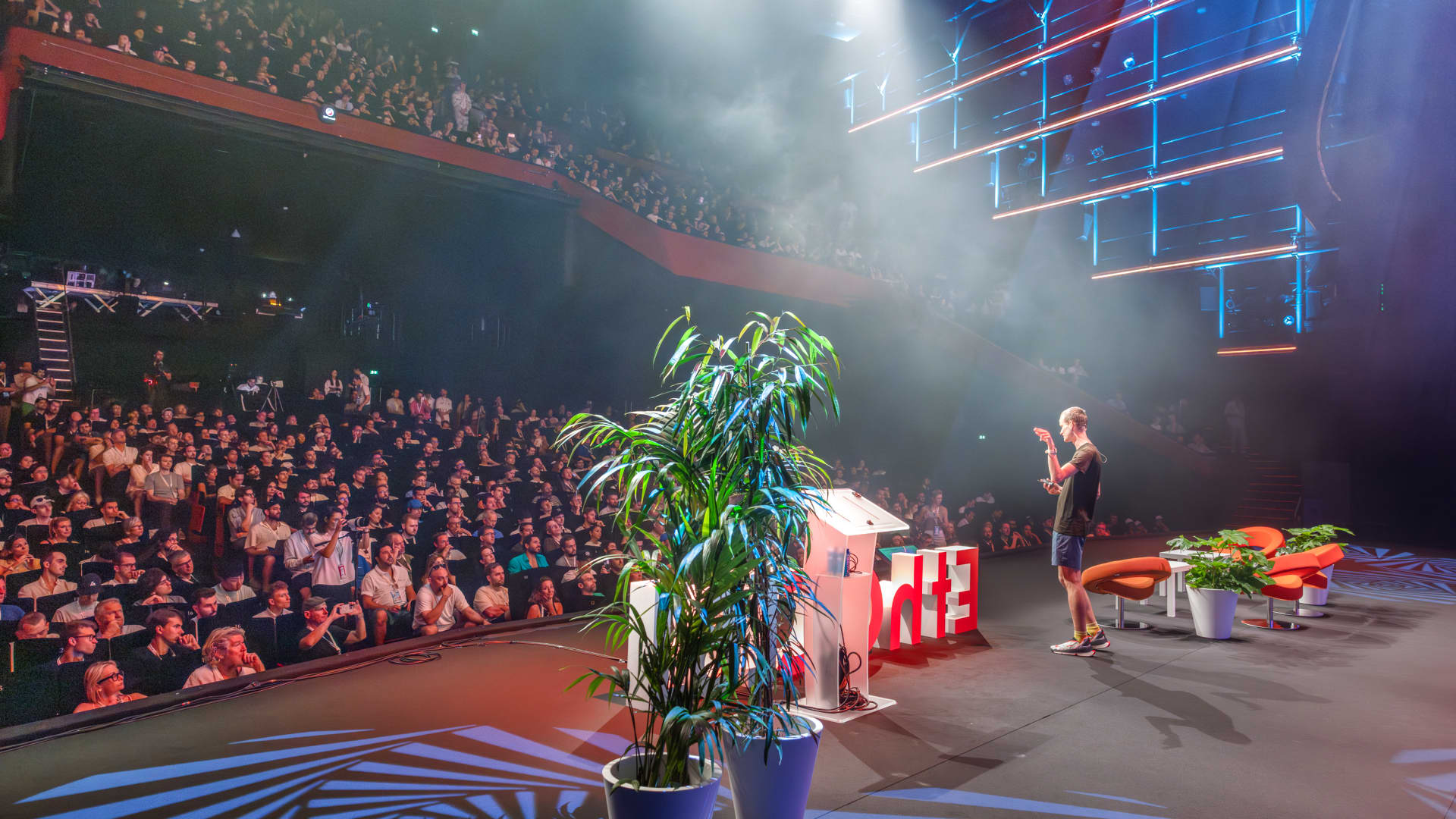 Ethereum co-founder Vitalik Buterin delivers a keynote at ETHCC, laying out the network’s next steps — and its values test — as institutional adoption accelerates.