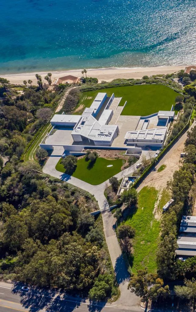 An aerial view of the Malibu mansion Jay-Z and Beyoncé purchased for $200 million in 2023. MEGA