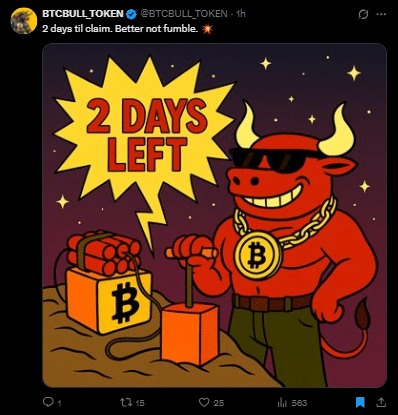 BTC bull token tweet