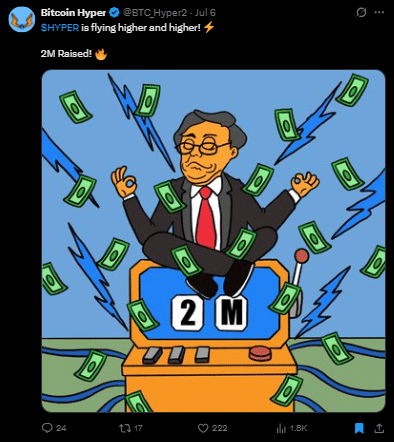 Bitcoin hyper tweet