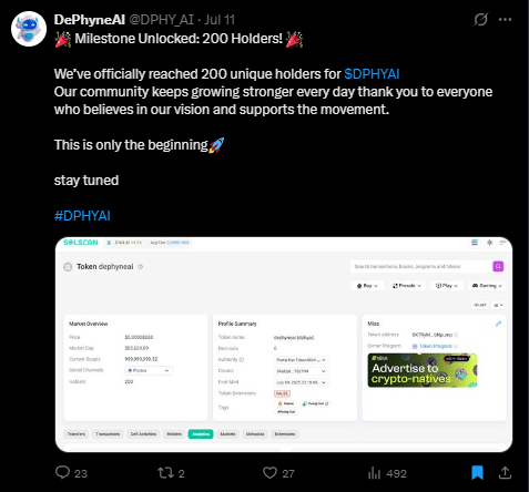 DephyneAI tweet
