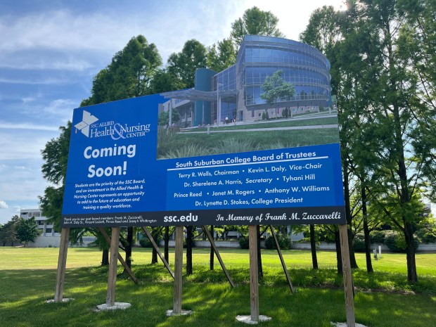 South Suburban College is planning to break ground on its estimated $71 million health and nursing center later this summer. (Brett Johnson/Daily Southtown)