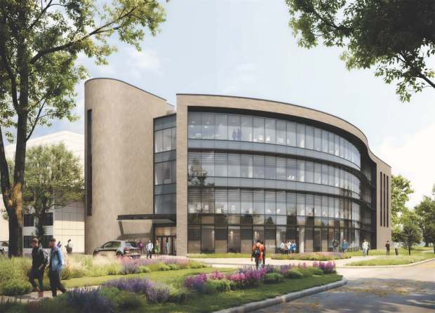 A rendering of South Suburban College's planned Allied Health and Nursing Center. (South Suburban College)