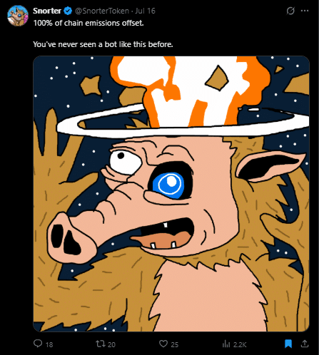 Snorter tweet