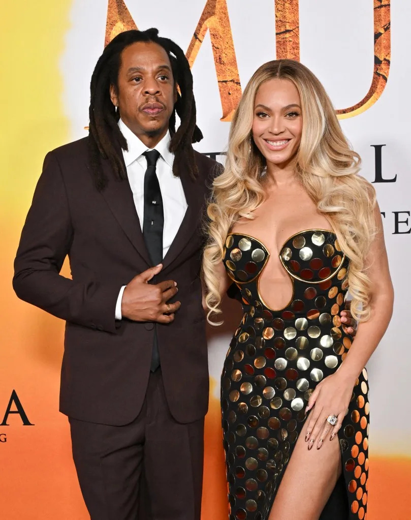 Jay-Z and Beyoncé, pictured in December 2024. AFP via Getty Images