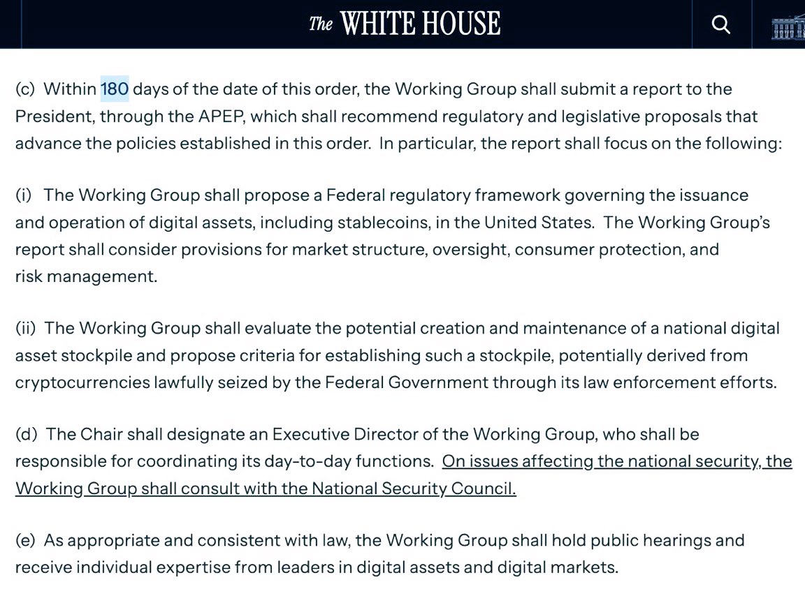 Executive Order Snippets