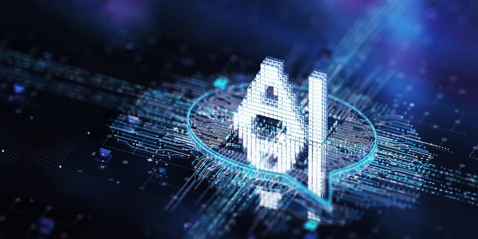 AI Bot Machine Learning. Digital Mind Technology Concept
