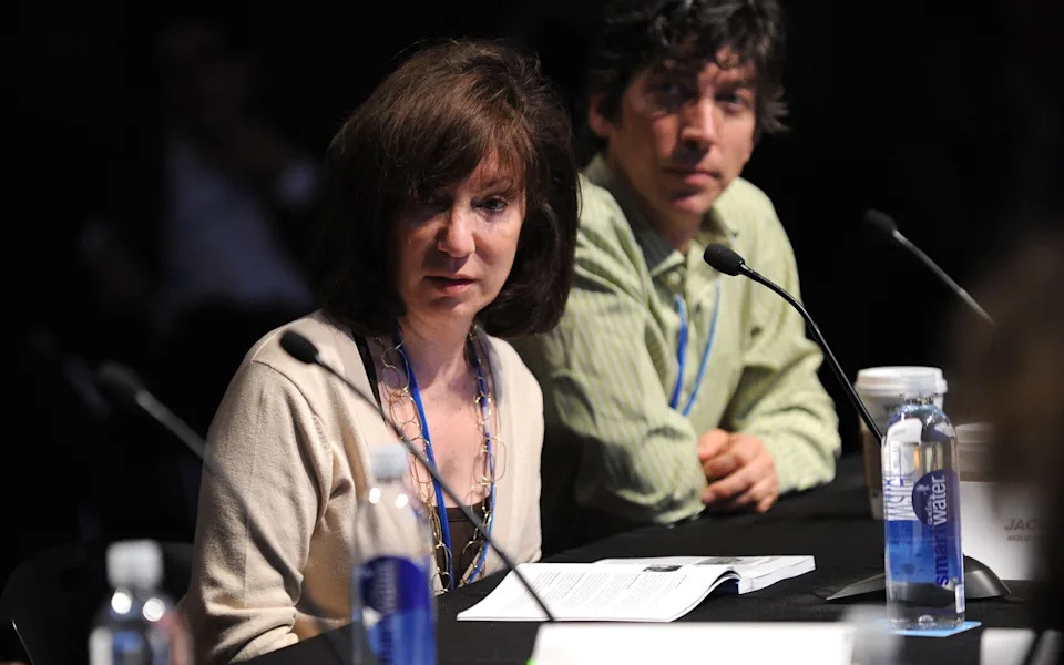 Jackie Bezos presenting the Good Pitch during the 2010 Tribeca Film Festival in New York: she became a generous philanthropist and an admired motivational speaker