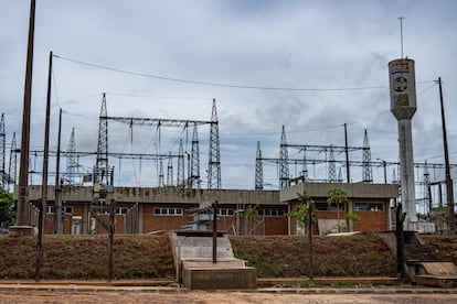 The facade of the electrical substation that supplies Bitfarms in Santa Villarrica, Paraguay.