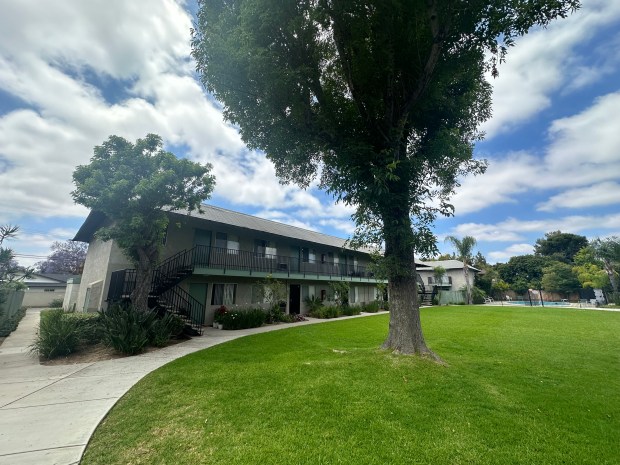 An 8-acre property in Santa Ana with 210 apartment units,...